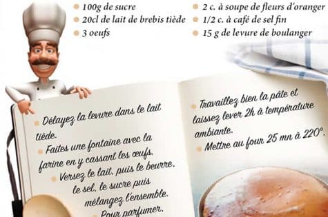 Recette fouace Aveyronnaise