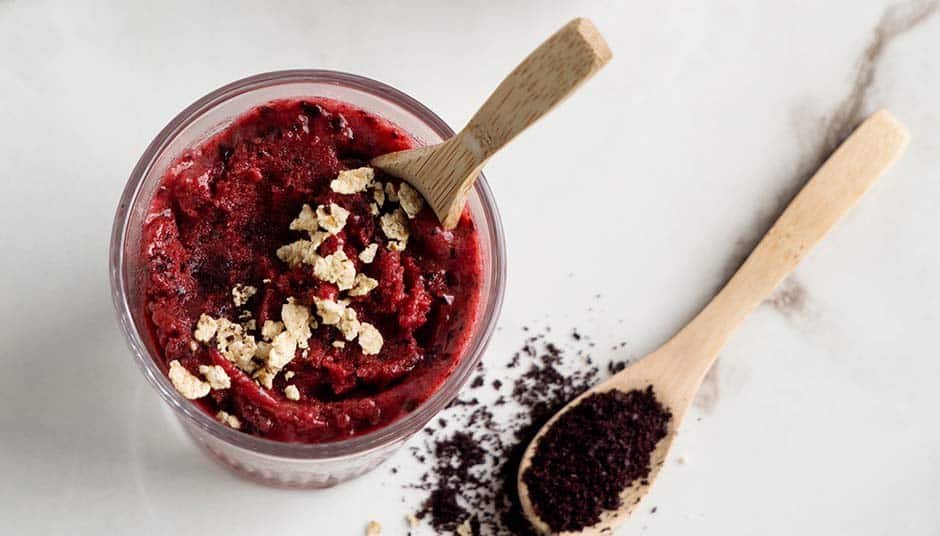 Verrine betteraves chèvre