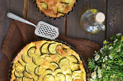 Clafoutis aux courgettes et fromage de chèvre