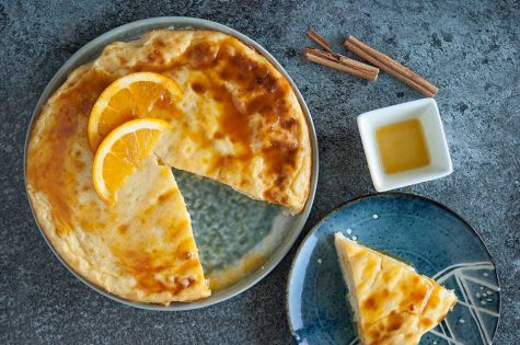 Gâteau de riz et orange bio