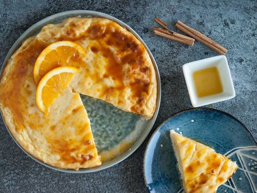 Gâteau de riz et orange bio