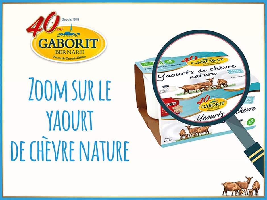 Zoom sur la yaourt au lait de chèvre