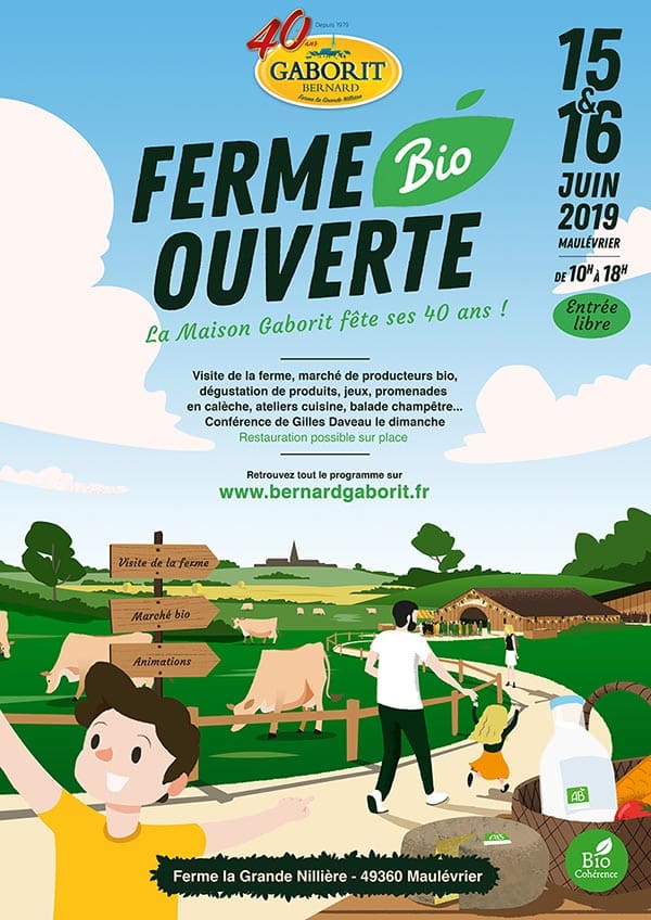 Affiche Ferme Bio Ouverte 49