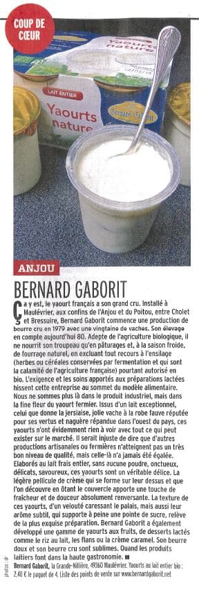 Coup de coeur Yaourt fermier