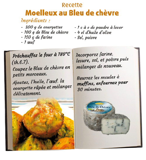 Recette Moelleux au Bleu de chèvre