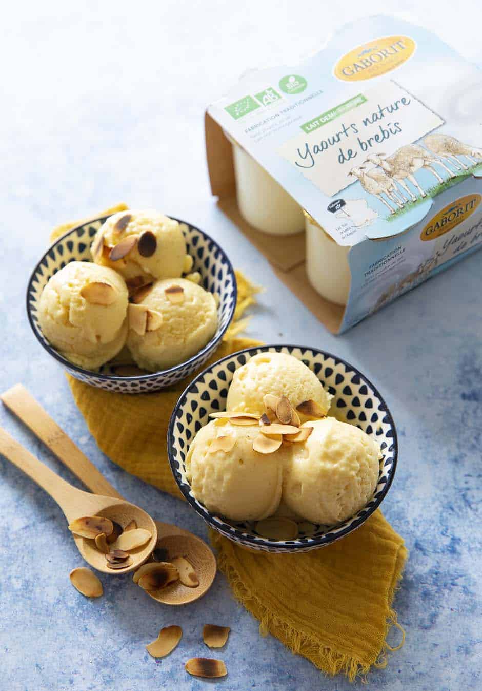 Sorbet mangue et yaourt de brebis