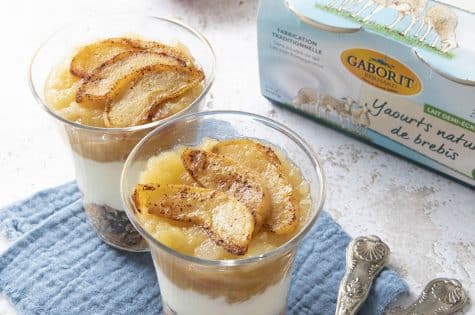 Verrines Yaourt, compote et muesli