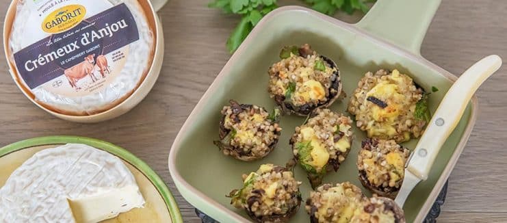Champignons farcis au camembert