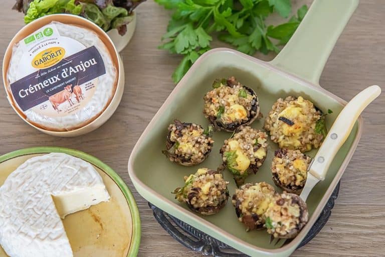 Champignons farcis au camembert