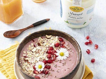 Smoothie bowl framboise banane