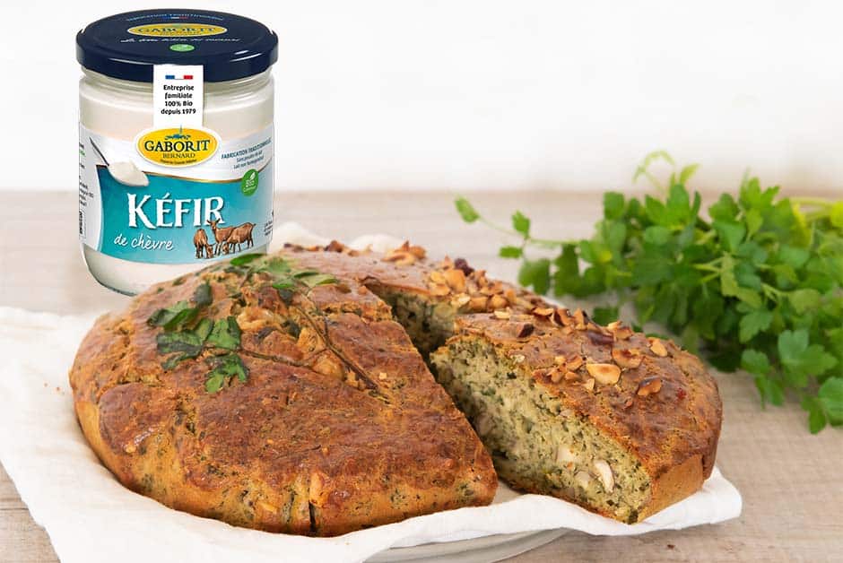 Gâteau salé - cake noisettes