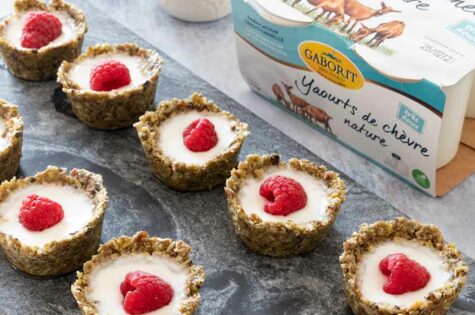 Tartelettes matcha framboise